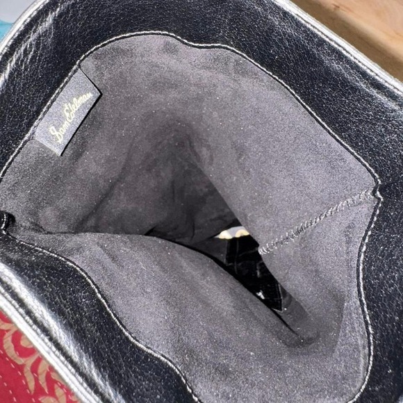Sam Edelman Black Leather Boot Size 9.5 - Picture 4 of 8